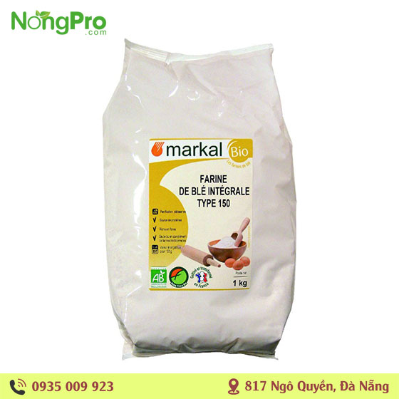 Bột mỳ nguyên cám hữu cơ 1kg