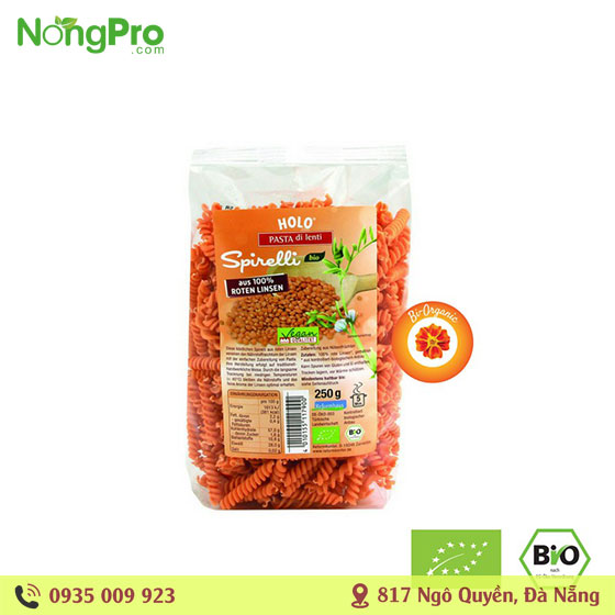 Nui Xoắn Hữu Cơ Lăng Đỏ 250g