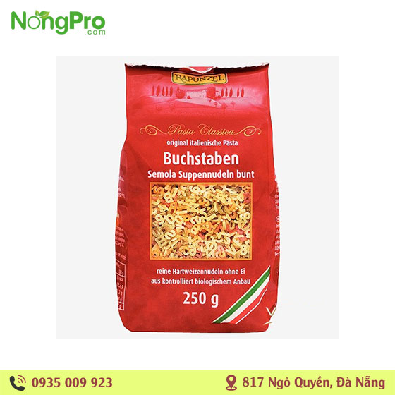 Nui chữ hữu cơ Rapunzel 250g