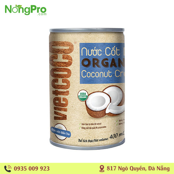 Nuớc Cốt Dừa hữu cơ 400ml