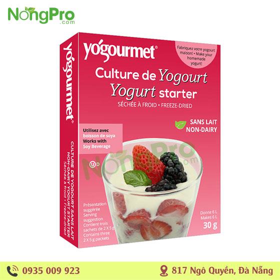 Bột men làm sữa chua Vegan Yogourment 30g