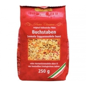 Nui chữ hữu cơ Rapunzel 250gr.