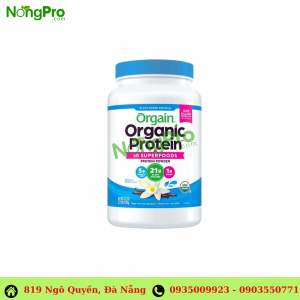 Thực phẩm chức năng Bột protein hữu cơ Orgain Organic Protein & Superfoods 1224g Mỹ
