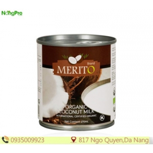 Nước cốt dừa merito hữu cơ (270ml)