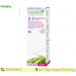 BVS hữu cơ Masmi không cánh 2 in 1 (24 miếng)
