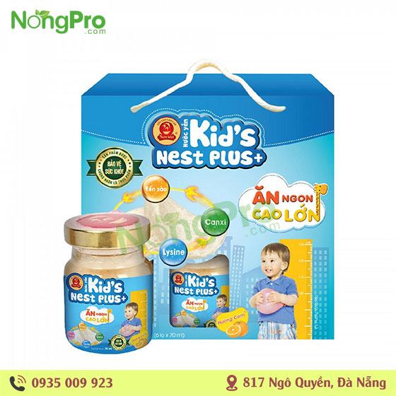 Yến Sào Kid's Plus hương cam 6x70ml