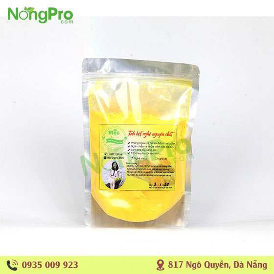 Tinh bột nghệ đỏ nguyên chất Mộc Organic store 500g